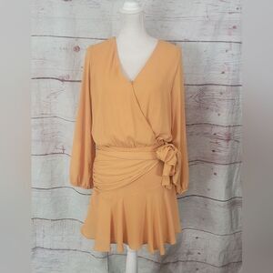 Krisa The Waist Surplice Mini Dress Size Small NWT